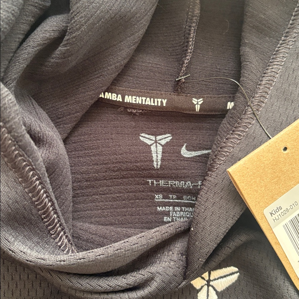70% off Nike mamba mentality Black Hooded Sweatshirt with Logo kids size XSmall - Picture 7 of 10